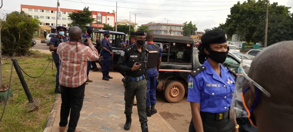 Tension In Benin As Men Of Special AntiRobbery Squad Takeover Assembly